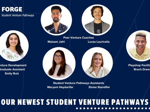 Meet our newest student venture Pathways staff with 6 student images