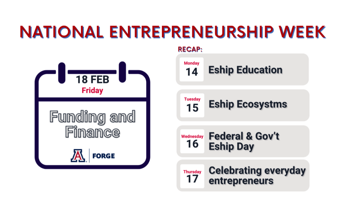 entrepreneur week day 5: Funding and Finance