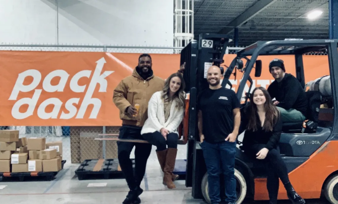 Packdash team in warehouse