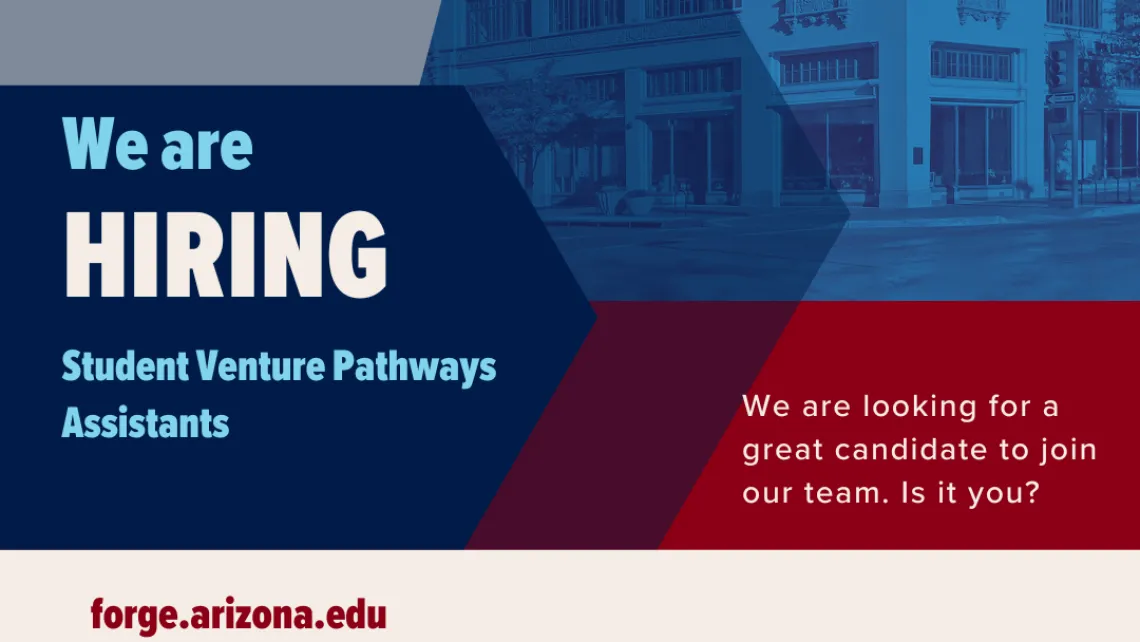 We are hiring Student Venture Pathways Assistants