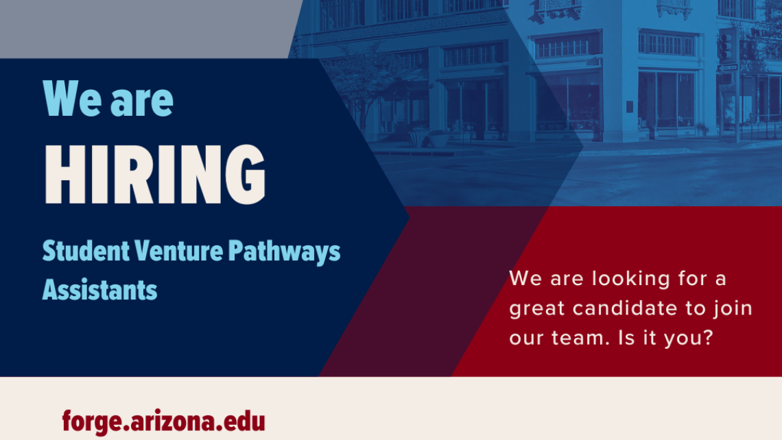 We are hiring Student Venture Pathways Assistants