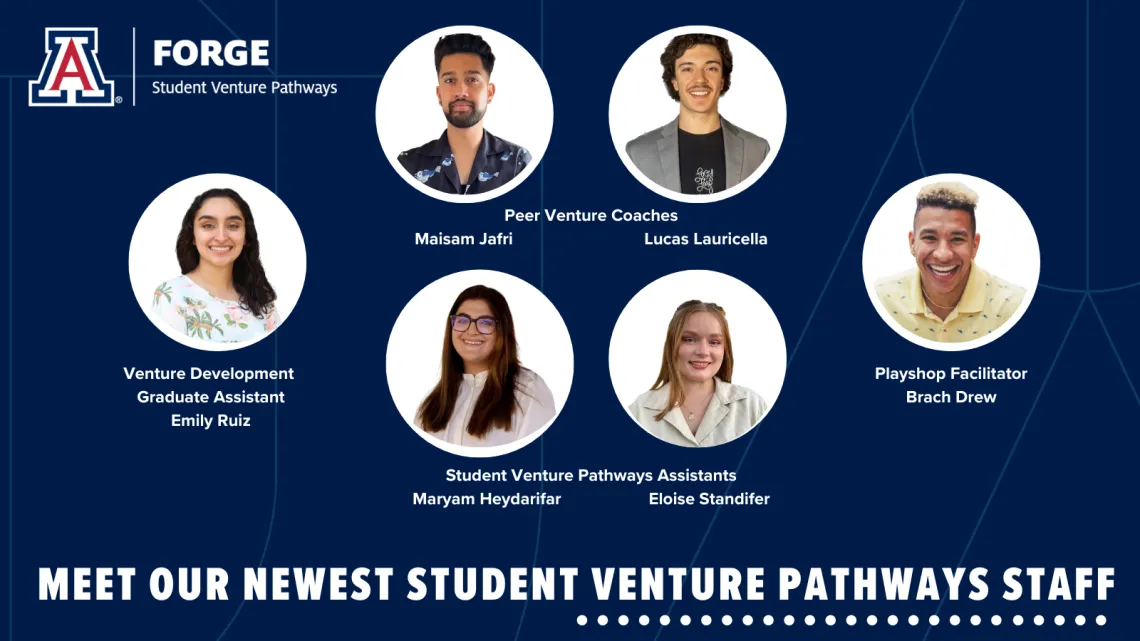 Meet our newest student venture Pathways staff with 6 student images