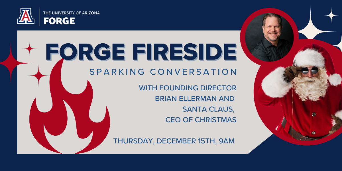 FORGE Fireside with Santa Claus, Thursday, December 15th, 9 am