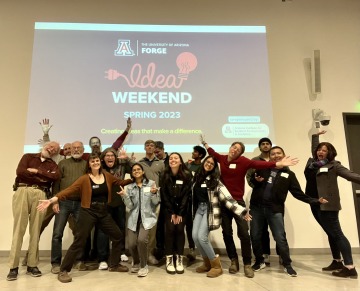 Students at Idea Weekend